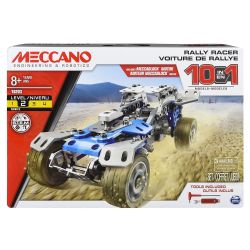 MECCANO - ENSEMBLE 10 MODÈLES EN 1 - VOITURE DE RALLYE BLEUE